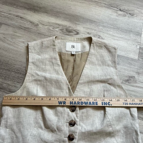 Banana Republic Beige Linen Vest - Picture 4 of 8